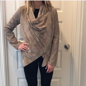 Blank NYC Beige Suede Jacket